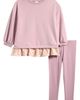 NEXT NEXT Kids' Long Sleeve Cotton Peplum T-Shirt & Leggings Set - 1