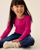 NEXT NEXT Kids' Long Sleeve Cotton Pointelle Top - 2