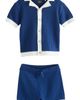 NEXT NEXT Kids' Open Knit Camp Shirt & Shorts Set - 1
