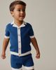 NEXT NEXT Kids' Open Knit Camp Shirt & Shorts Set - 2