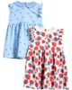 NEXT NEXT Kids' Pack of 2 Stretch Cotton Dresses - 2