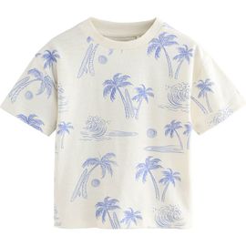NEXT NEXT Kids' Palm Print Cotton T-Shirt