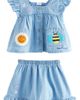 NEXT NEXT Kids' Patchwork Frill Top & Skirt Set - 1