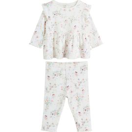 NEXT NEXT Kids' Peplum Rib Two-Piece Set