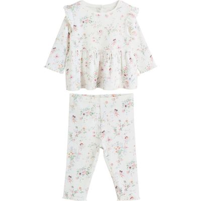 NEXT NEXT Kids' Peplum Rib Two-Piece Set