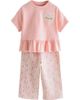 NEXT NEXT Kids' Peplum T-Shirt & Wide Leg Pants Set - 1