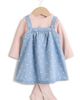 NEXT NEXT Kids' Polka Dot Denim Pinafore Set - 1