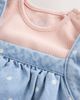 NEXT NEXT Kids' Polka Dot Denim Pinafore Set - 3