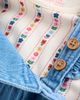 NEXT NEXT Kids' Print Bodysuit & Embroidered Denim Overalls Set - 2