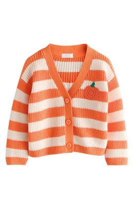 NEXT NEXT Kids' Pumpkin Club Cotton Knit Cardigan