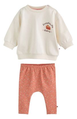 NEXT NEXT Kids' Pumpkin Sweatshirt & Leggings Set