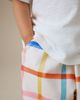 NEXT NEXT Kids' Rainbow Check Barrel Leg Cotton Pants - 4
