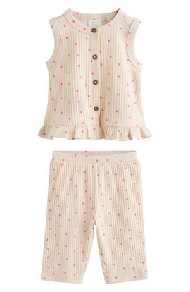 NEXT NEXT Kids' Ribbed Vest & Pants Set