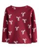 NEXT NEXT Kids' Ribbon Print Cotton Rib T-Shirt - 2