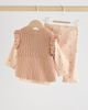 NEXT NEXT Kids' Ruffle Vest, Rib T-Shirt & Leggings Set - 4