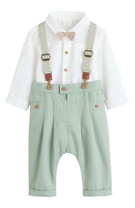 NEXT NEXT Kids' Shirt, Bow Tie, Trousers & Braces 3-Piece Set