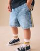 NEXT NEXT Kids' Side Stripe Denim Shorts - 5