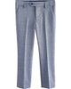 NEXT NEXT Kids' Skinny Fit Flat Front Textured Blue Dress Pants  - 1