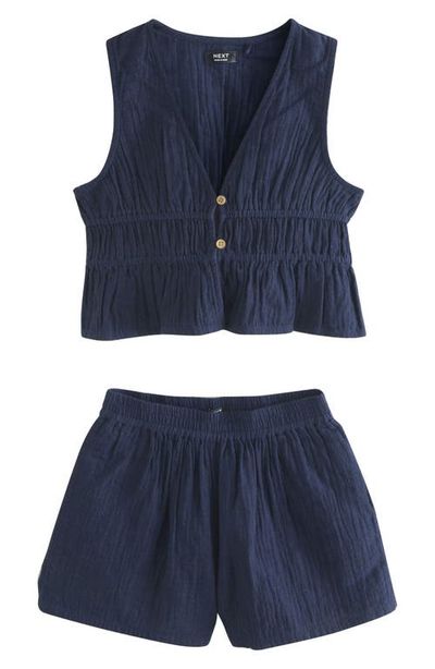 NEXT NEXT Kids' Sleeveless Top, Vest & Shorts Set