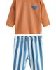NEXT NEXT Kids' Slogan Long Sleeve Graphic T-Shirt & Stripe Jeans Set - 1