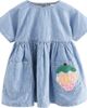 NEXT NEXT Kids' Strawberry Patch Stripe Denim Dress - 1