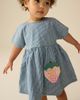 NEXT NEXT Kids' Strawberry Patch Stripe Denim Dress - 3