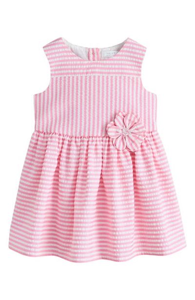 NEXT NEXT Kids' Stripe Cotton Blend Seersucker Dress
