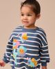 NEXT NEXT Kids' Stripe Floral Appliqué Graphic Sweatshirt & Rib Leggings Set - 5