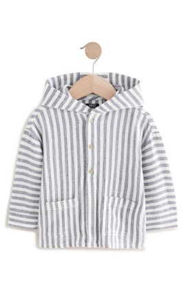 NEXT NEXT Kids' Stripe Hooded Shirt Jacket