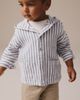 NEXT NEXT Kids' Stripe Hooded Shirt Jacket - 5