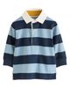 NEXT NEXT Kids' Stripe Long Sleeve Rugby Polo - 1