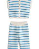 NEXT NEXT Kids' Stripe Short Sleeve Cotton Cardigan & Pants Set - 1