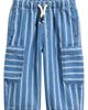 NEXT NEXT Kids' Stripe Wide Leg Cargo Jeans - 1