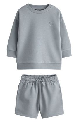 NEXT NEXT Kids' Sweatshirt & Shorts Heavyweight Jersey Set