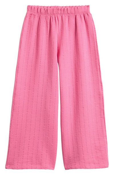 NEXT NEXT Kids' Textured Wide Leg Stretch Cotton Pants