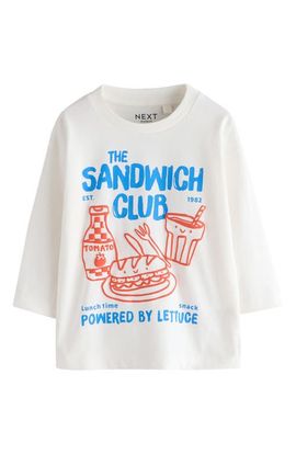 NEXT NEXT Kids' The Sandwich Club Long Sleeve Cotton Graphic T-Shirt