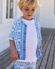 NEXT NEXT Kids' Tile Print Button-Up Shirt & Shorts Set - 2