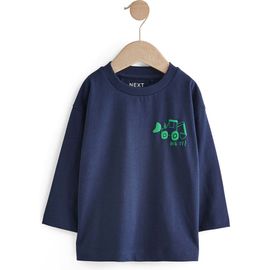 NEXT NEXT Kids' Tractor Cotton Long Sleeve Graphic T-Shirt