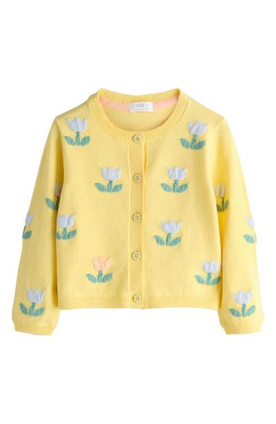 NEXT NEXT Kids' Tulip Embroidered Cardigan