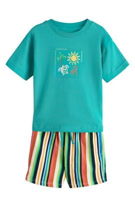 NEXT NEXT Kids' Turtle T-Shirt & Shorts Set