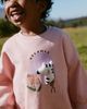 NEXT NEXT Kids' Zebra Sweatshirt & Stripe Shorts Set - 2