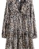 NEXT NEXT Long Sleeve Leopard Print Minidress - 2
