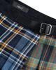 NEXT NEXT Mixed Plaid Pleated Cotton Faux Wrap Miniskirt - 4