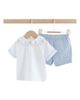 NEXT NEXT Nautical Button-Up Shirt & Stripe Shorts Set - 1