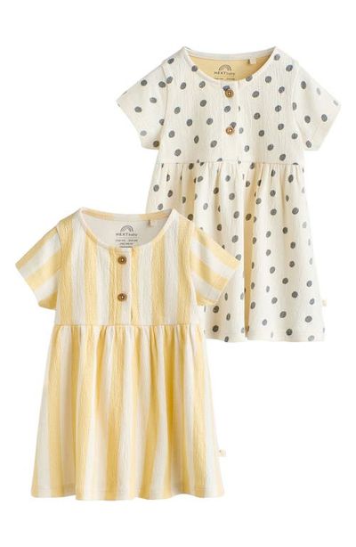 NEXT NEXT Pack of 2 Assorted Stretch Cotton Dresses