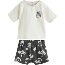 NEXT NEXT Palm Graphic Cotton T-Shirt & Shorts Set