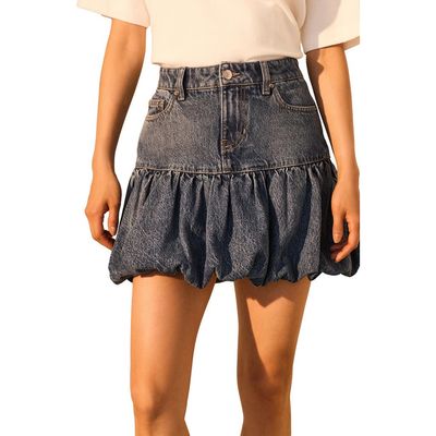 NEXT NEXT Puffball Denim Miniskirt