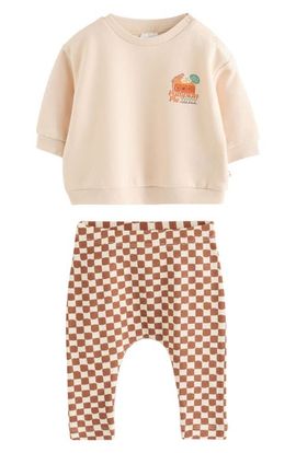 NEXT NEXT Pumpkin Pie Sweatshirt & Leggings Set
