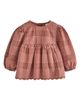 NEXT NEXT Scalloped Hem Plaid Top & Pants Set - 4