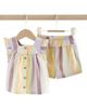 NEXT NEXT Stripe Frill Top & Shorts Set - 1